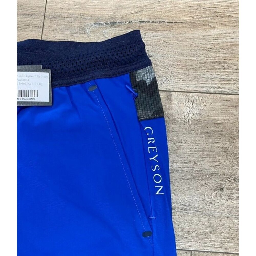 Greyson Air NightWolf Mens L Joggers Flyweight Mojave Blue Polyester Pants - Picture 4 of 11